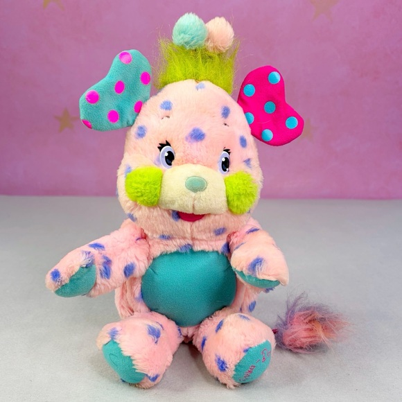 Vintage  2001 Popples Polka-Dottie Plush Stuffed Animal Toy Retro Y2K - Picture 1 of 11